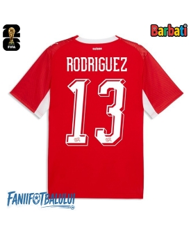 Elveția Ricardo Rodriguez #13 Tricou Fotbal Replică Mondial 2026 Barbati Acasa Elveția Ricardo Rodriguez #13 Tricou Fotbal Replică Mondial 2026 Barbati Acasa
